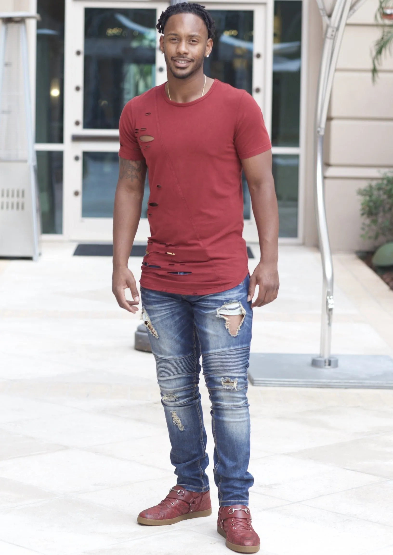 Street Fashion Oversized Long Slim Fit Shirt.