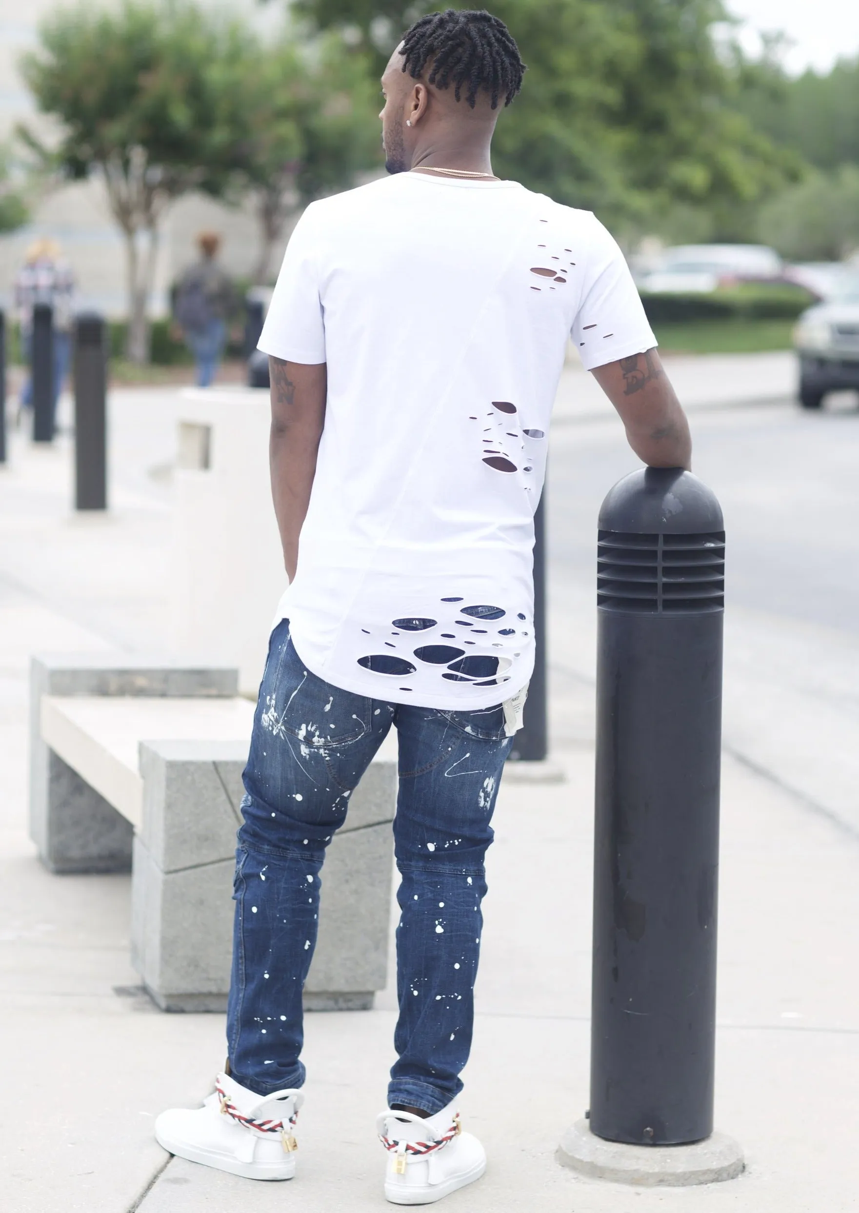 Street Fashion Oversized Long Slim Fit Shirt.