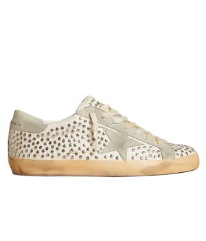 Super-Star Leather Sneaker in White & Ice