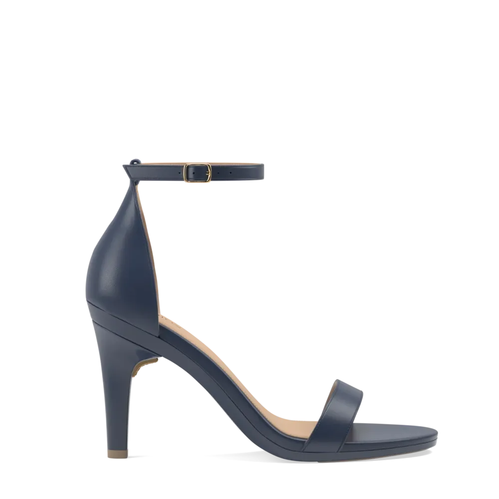 The Pashionista - Navy Leather   Stiletto Heel Kit 4 Navy - FINAL SALE