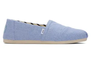 TOMS Womens Alpargata Heritage Canvas Espadrille - Cool Blue