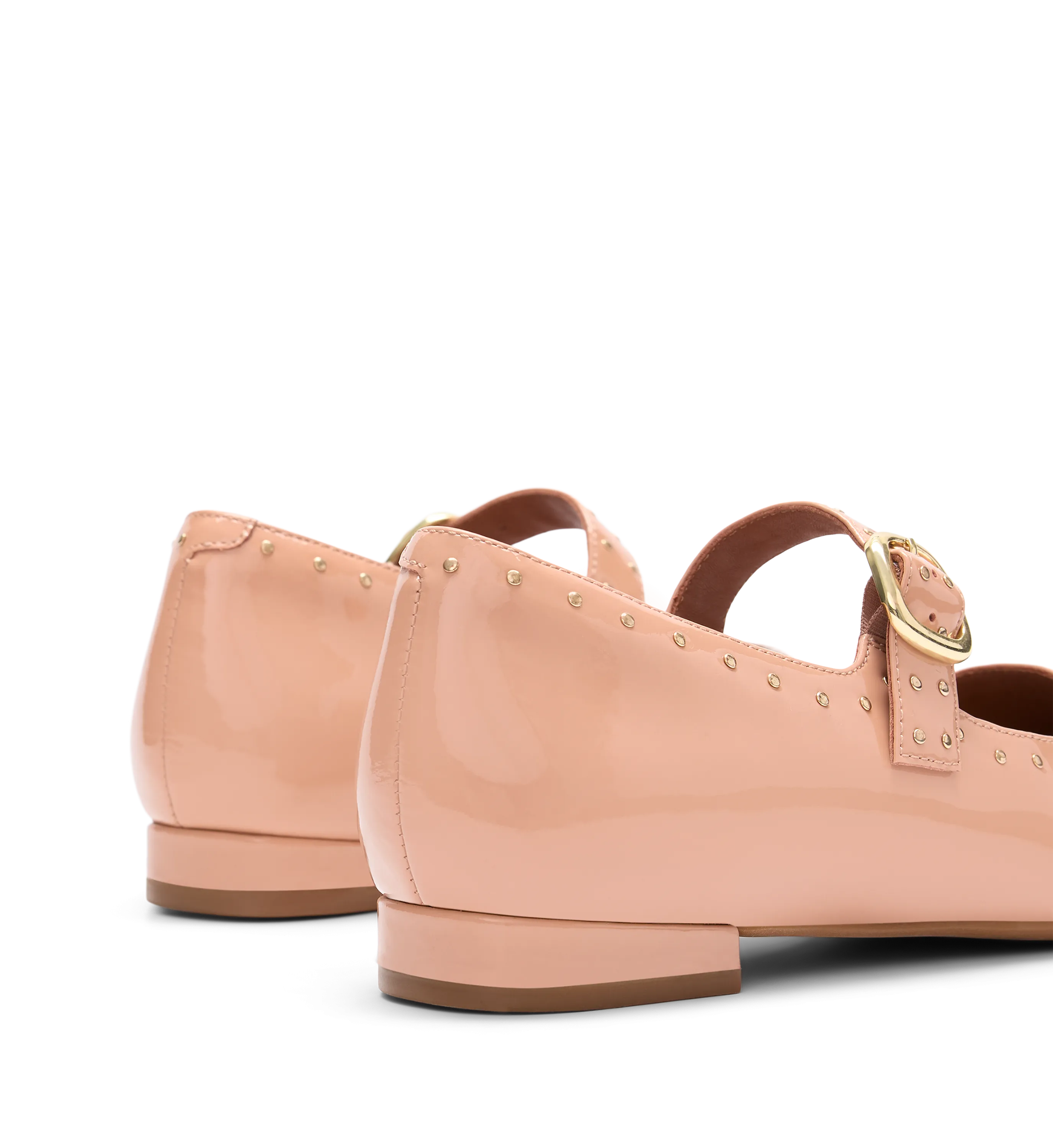 Tyto Blush Patent Leather & Hardware Ballet Flats