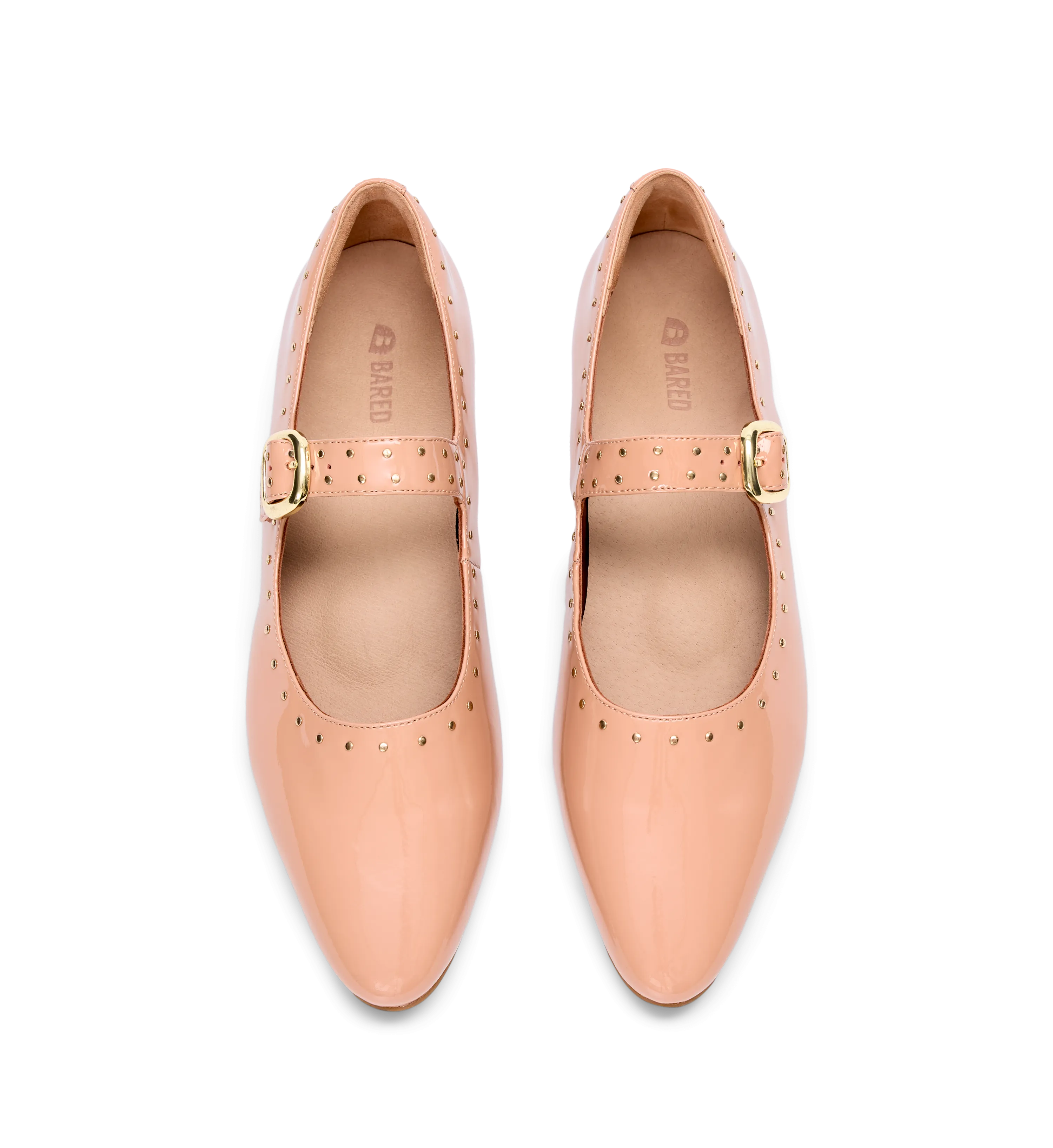 Tyto Blush Patent Leather & Hardware Ballet Flats