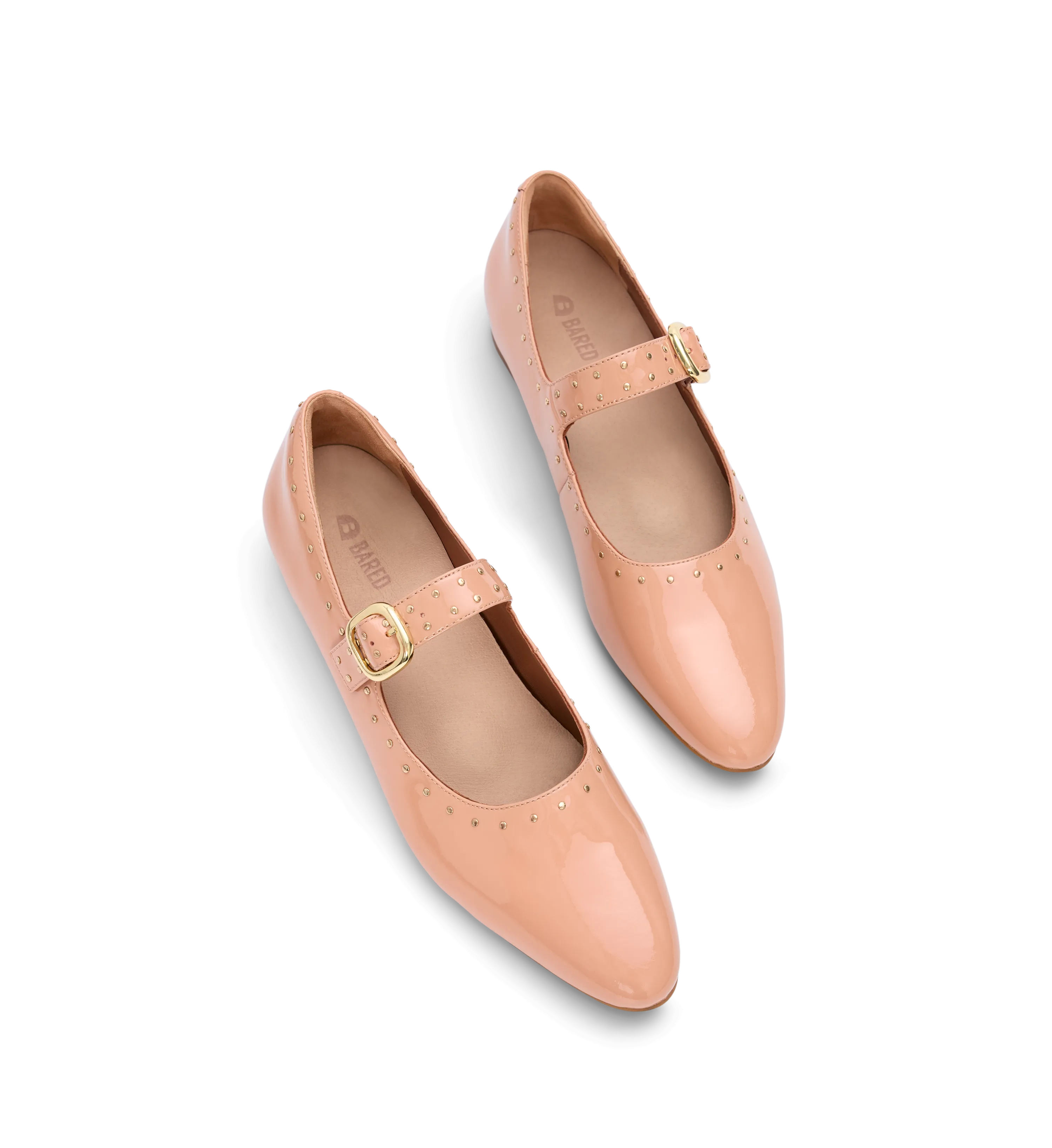 Tyto Blush Patent Leather & Hardware Ballet Flats