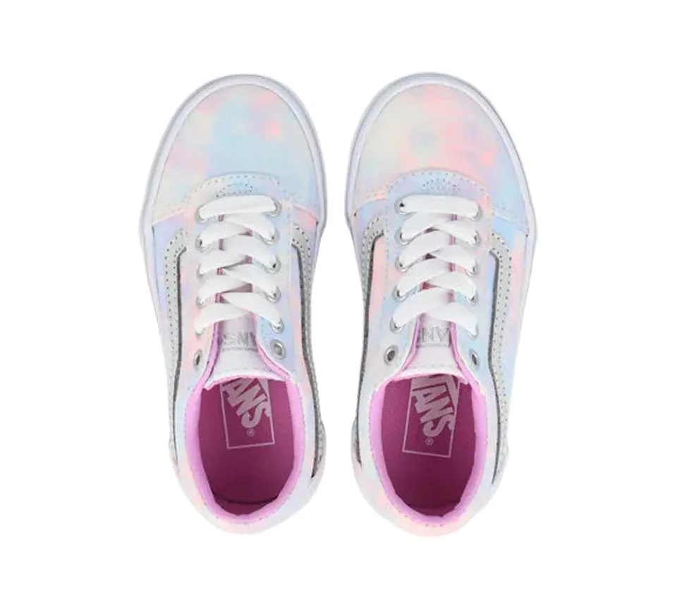 Vans Active MY Ward Multi Tie Dye VN0A3TFW3QT1 Shoes White Glitter Child UK 3-5