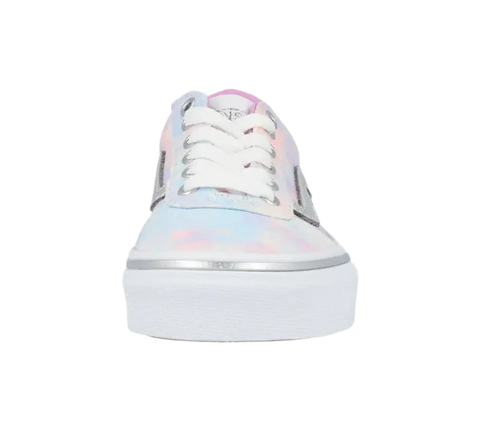 Vans Active MY Ward Multi Tie Dye VN0A3TFW3QT1 Shoes White Glitter Child UK 3-5