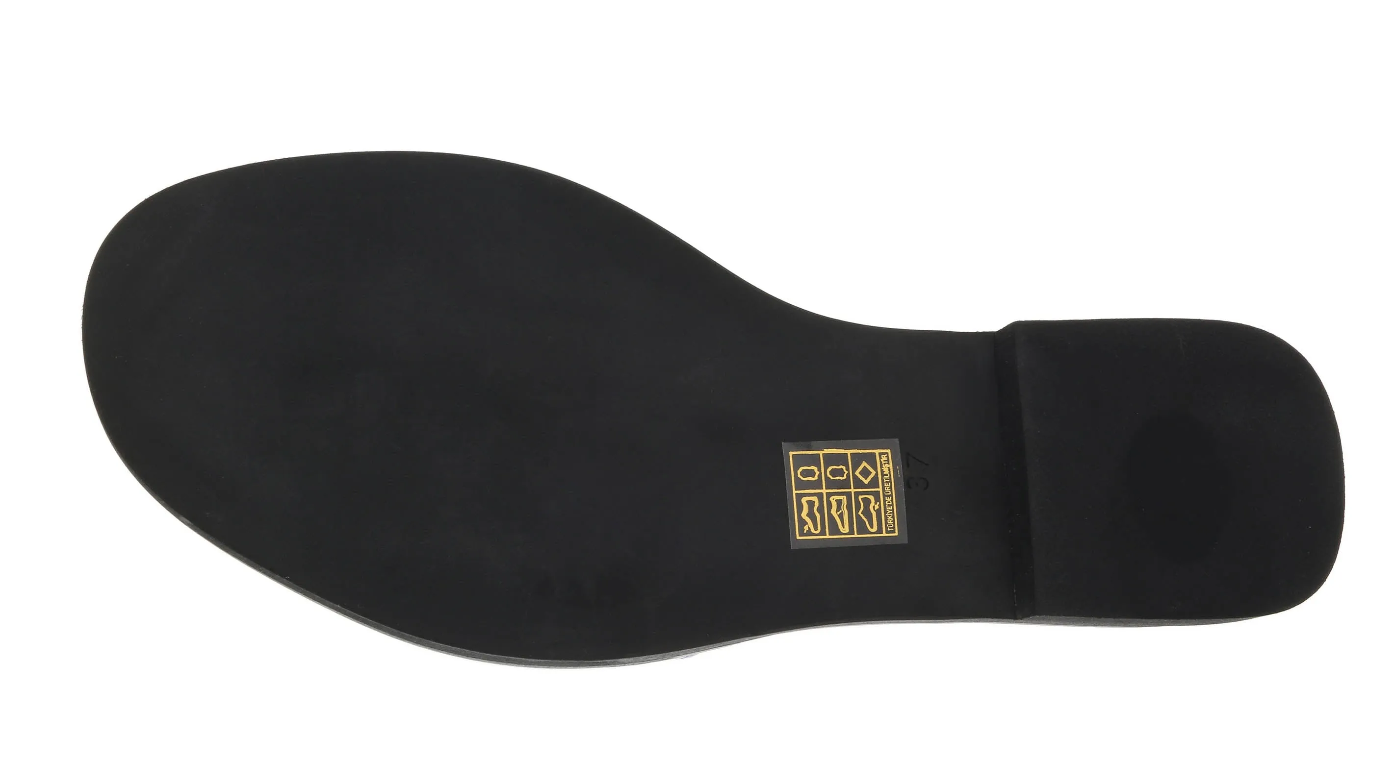 Ventutto Dusk Wide Buckle Flat Leather Slide-
