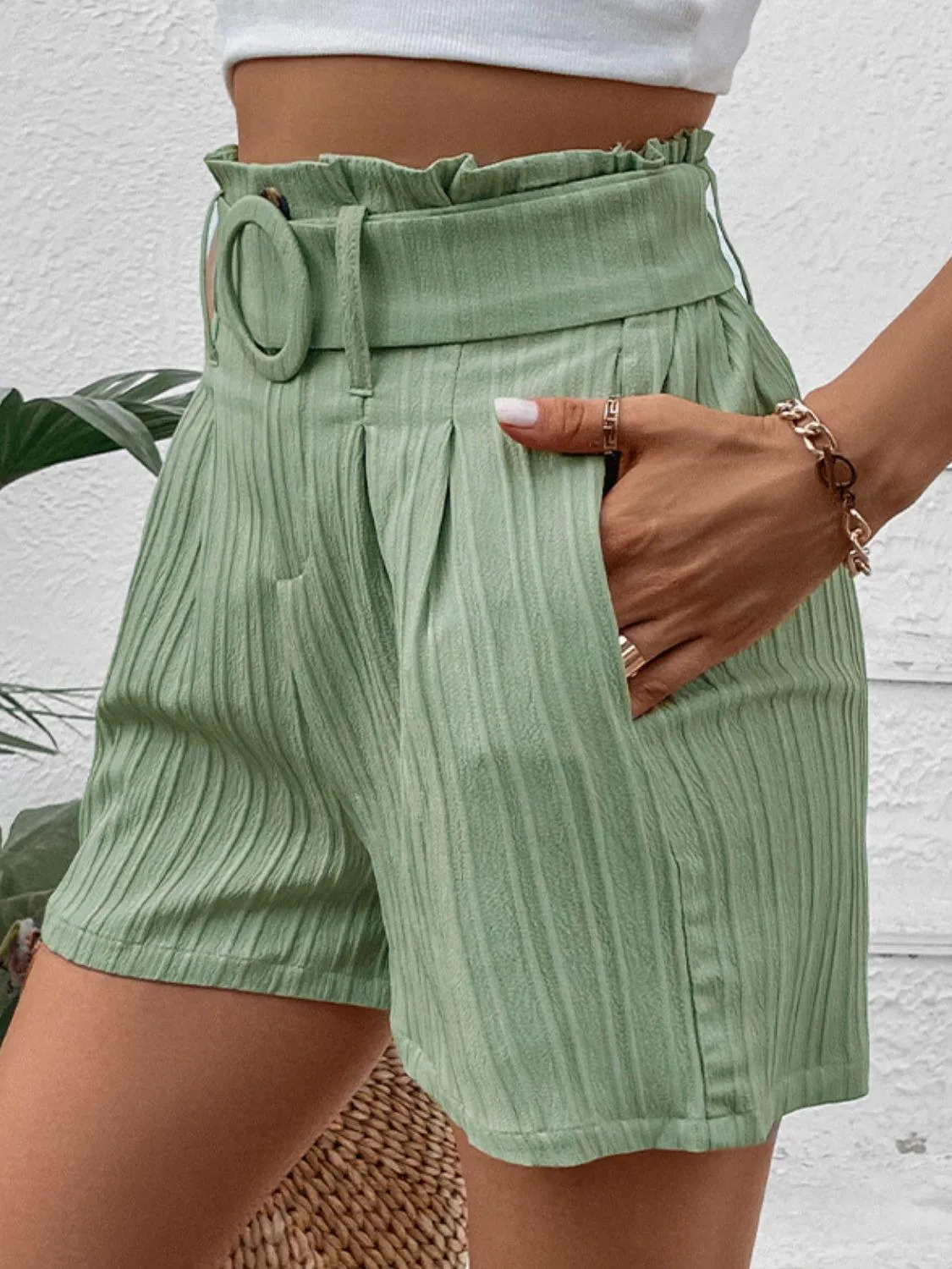 Versatile Choice High Waisted Shorts With Belt
