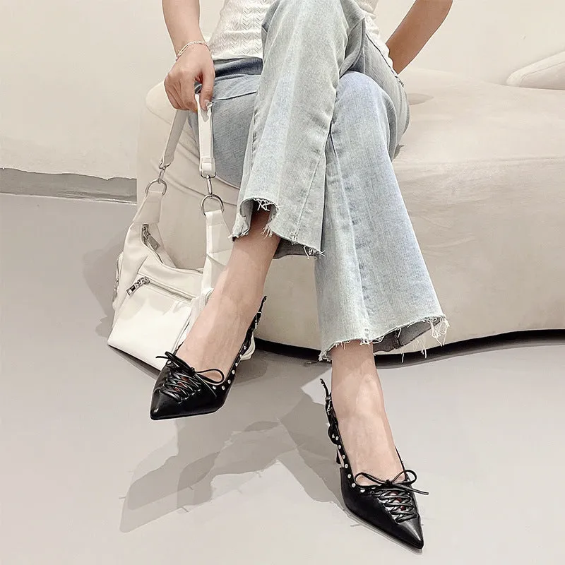 Versatile Pointed Toe High Heel Women's Sandals