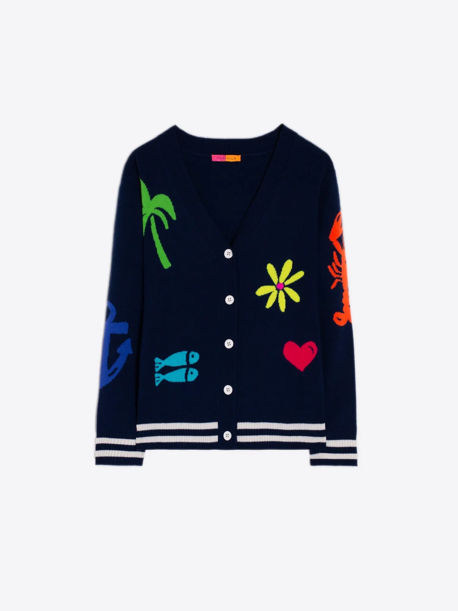 Vilagallo Intarsia Playa Knit