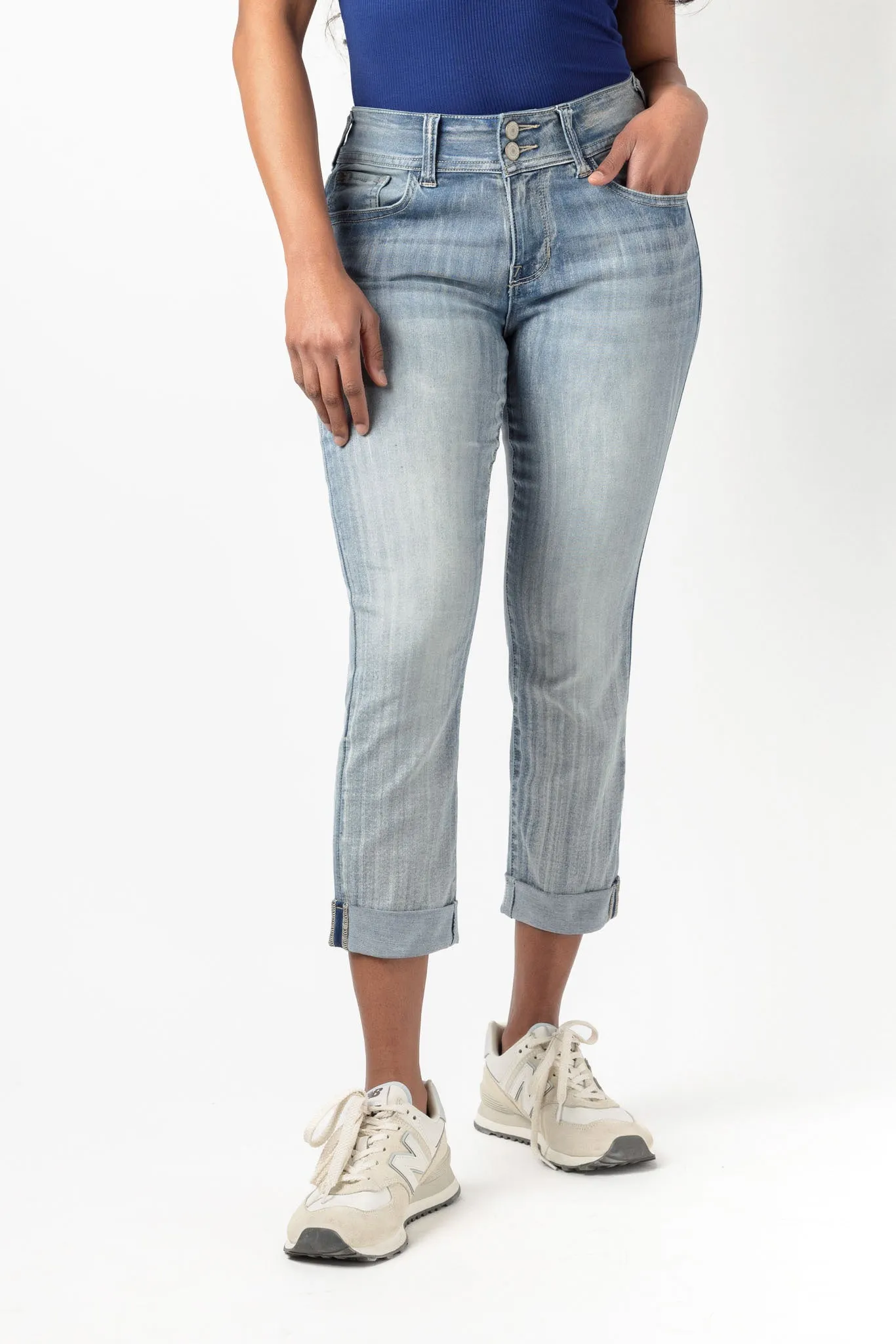WallFlower Insta-Soft Vienna Wash Mid-Rise Cropped Jean
