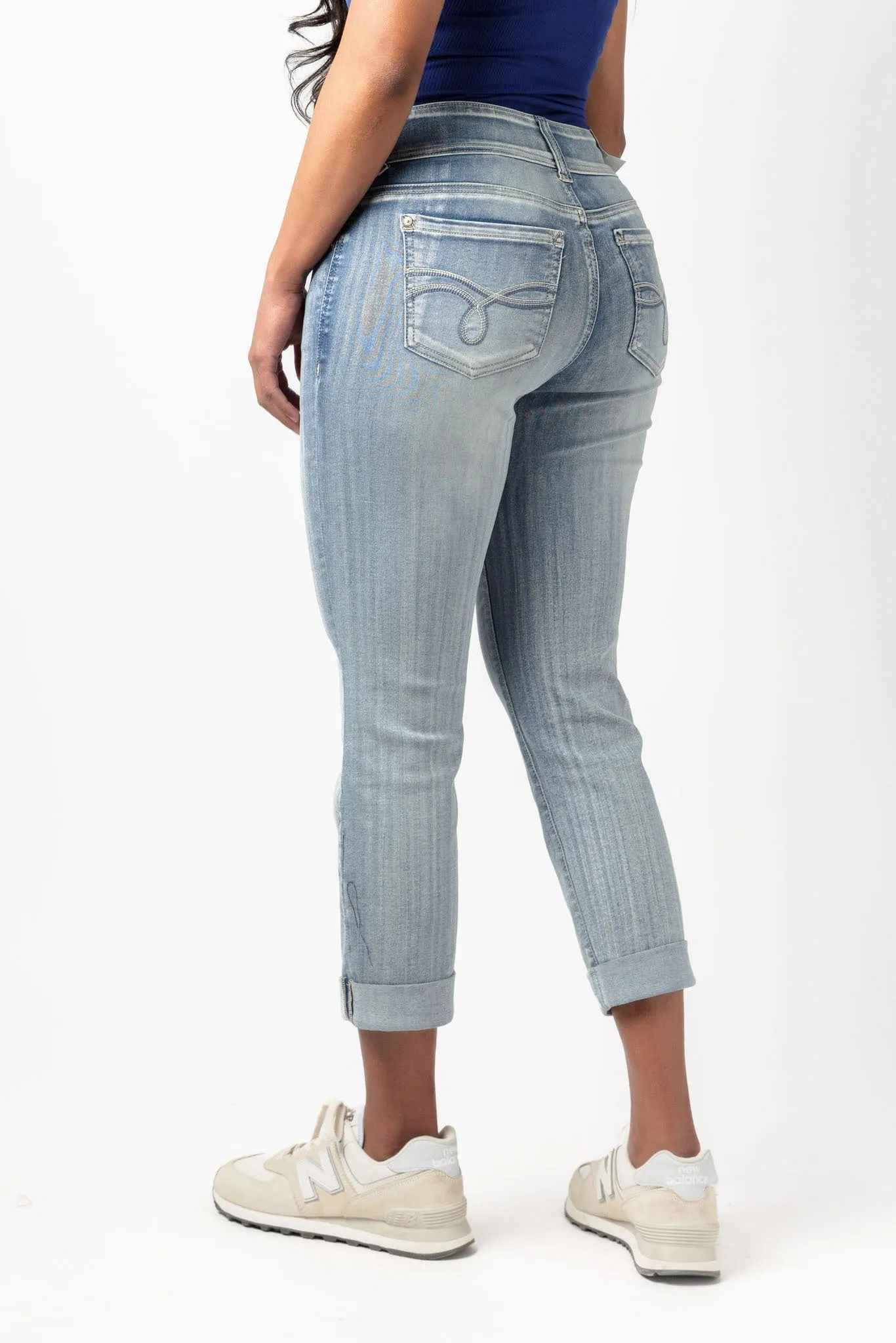 WallFlower Insta-Soft Vienna Wash Mid-Rise Cropped Jean
