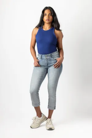WallFlower Insta-Soft Vienna Wash Mid-Rise Cropped Jean