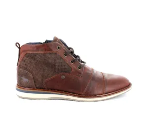 Wild Rhino Panther Rust 4 Eyelet Zip Ankle Boot Made In Portugal