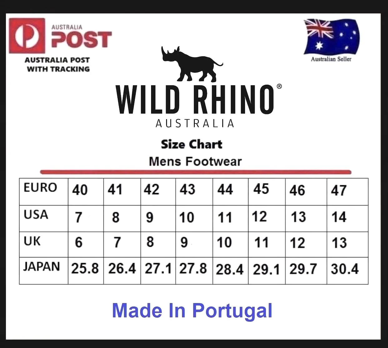 Wild Rhino Panther Rust 4 Eyelet Zip Ankle Boot Made In Portugal