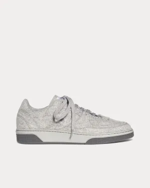 Wool & Mixed Fibres Light Grey Low Top Sneakers